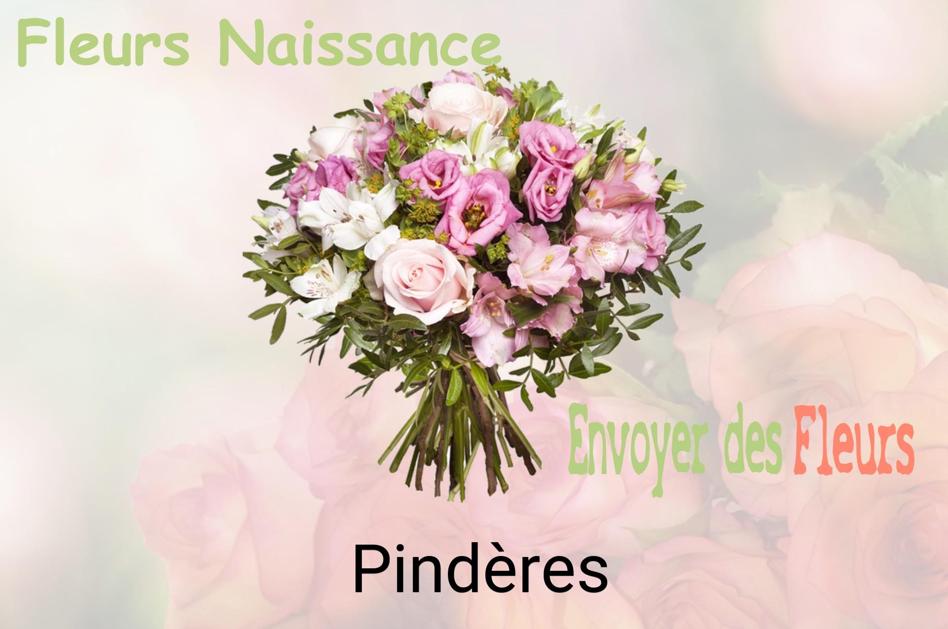 Bouquet de fleurs de naissance livré à Pindères